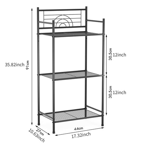 Leeda Made compact space-saving shelving fits tight corners in any room.