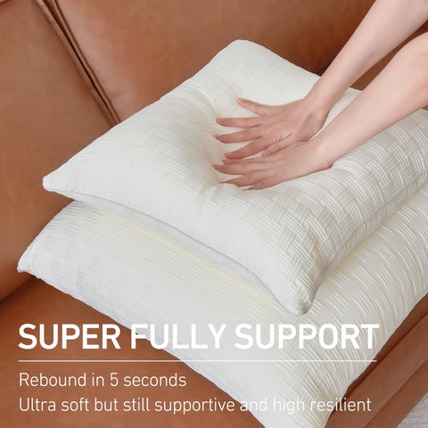 Leeden 12x20 pillow insert expands after unpacking to fluffy shape
