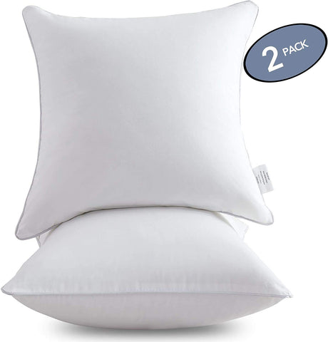 Leeden 18x18 pillow inserts care showing easy cleaning and maintenance