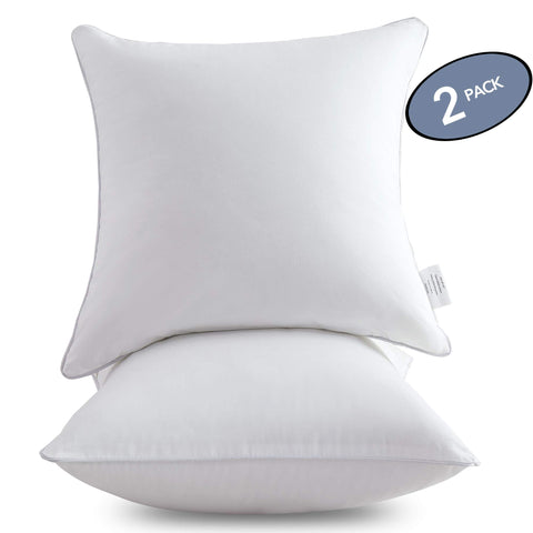 Leeden pillow inserts with hidden zipper for easy filling adjustments