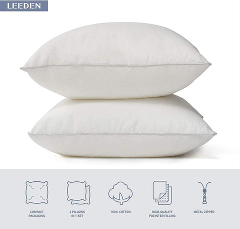 Leeden plush 3D fillings provide balanced loft for everyday use