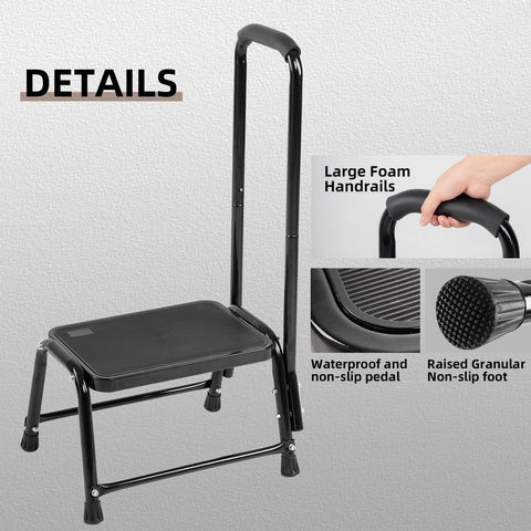 Leekpai Step Stool toolbox included, easy assembly for quick setup in minutes.