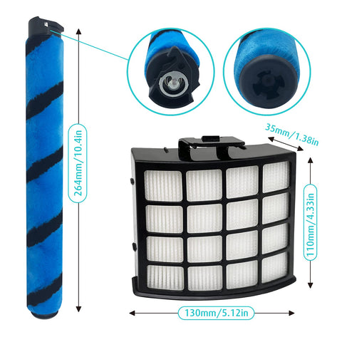 Leemone AZ2002 foam filter (pre-motor) trapping fine dust particles.