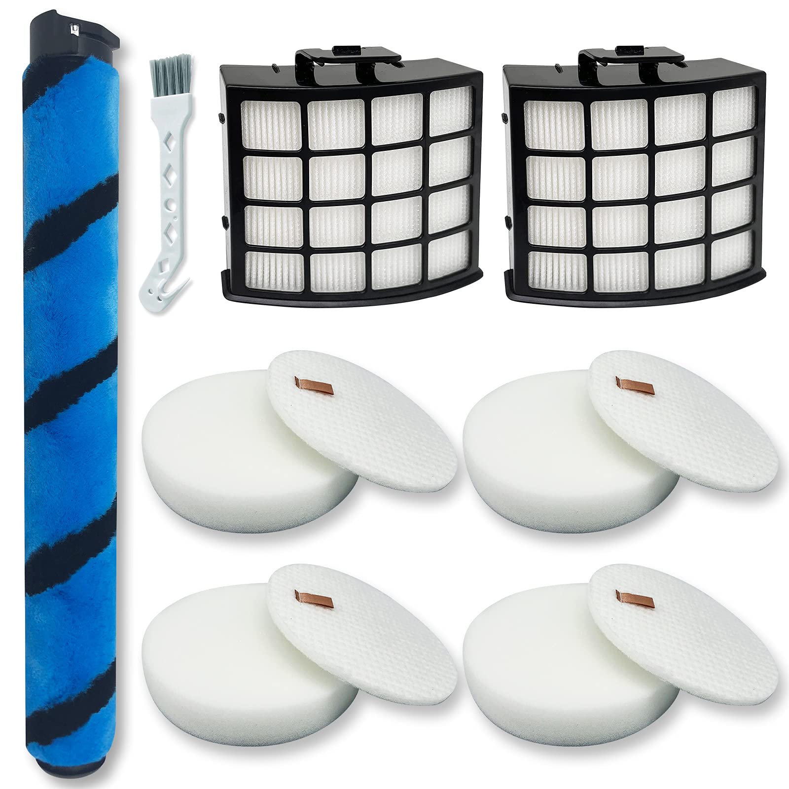 Leemone AZ2002 soft brushroll removing pet hair from carpet surfaces.