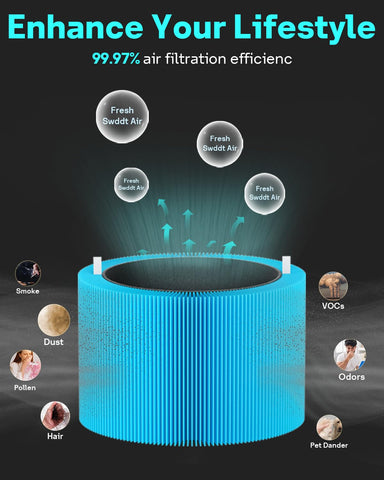 Leemone filter installed in Blue Pure 211i Max during normal use.