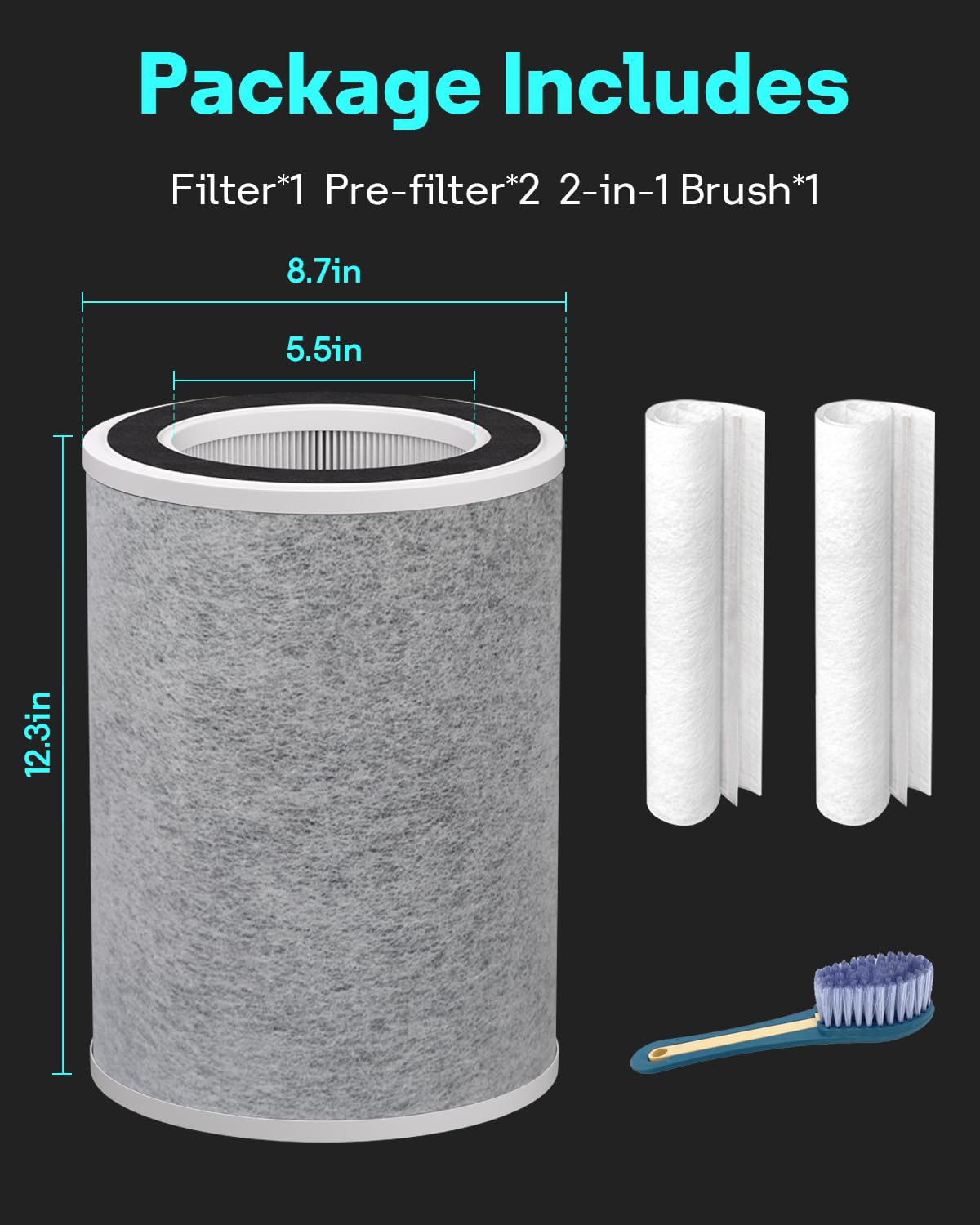 Leemone HP202 filter ready for Shark HC501 installation in homes