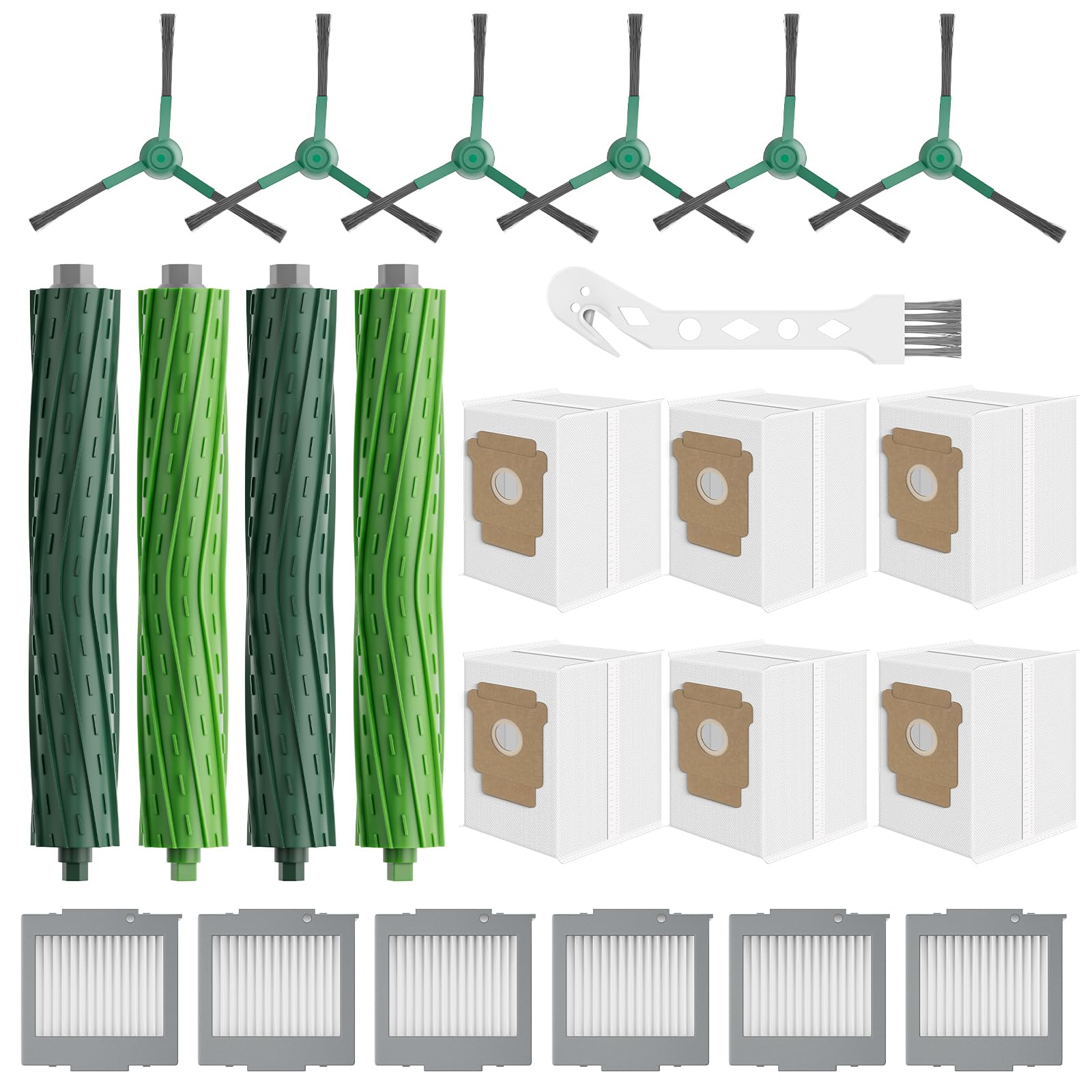 Leemone Roomba Max705 main roller brushes for consistent carpet and floor pickup