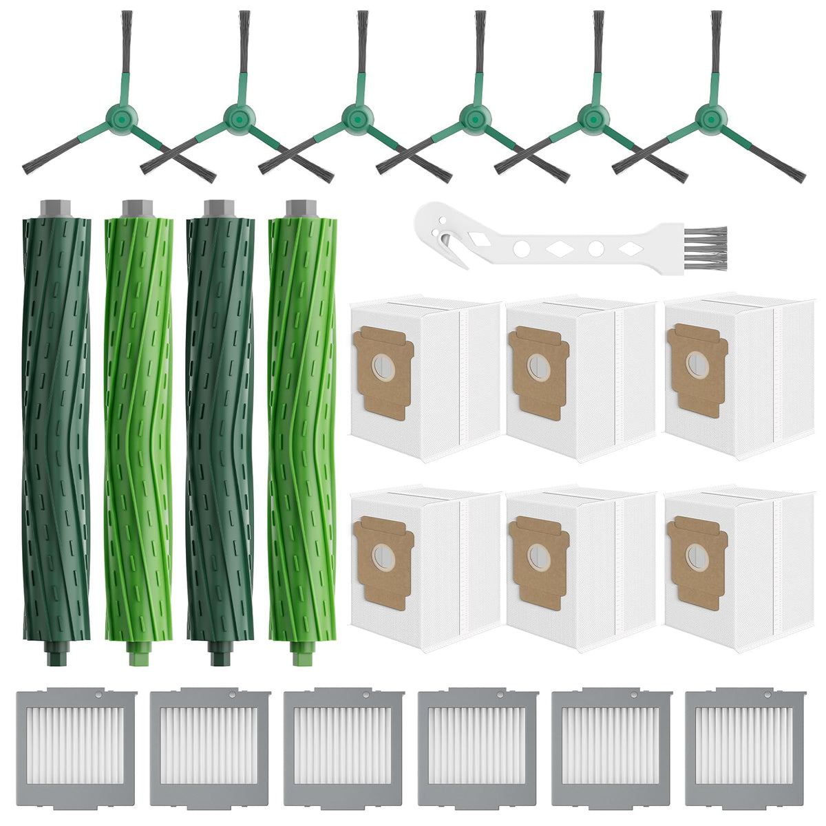 Leemone Roomba Max705 main roller brushes for consistent carpet and floor pickup
