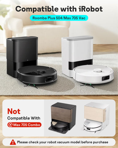 Leemone Roomba Max705 side brushes reach edges and corners for thorough cleaning