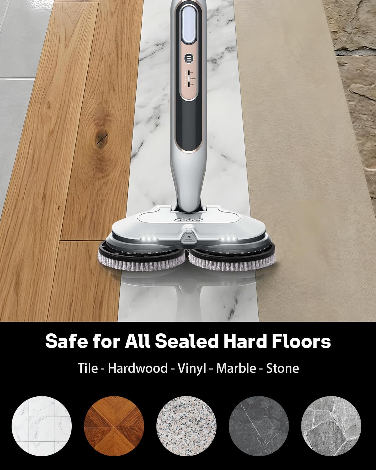 Leemone 3x steam-penetration boosts floor contact for thorough cleaning.
