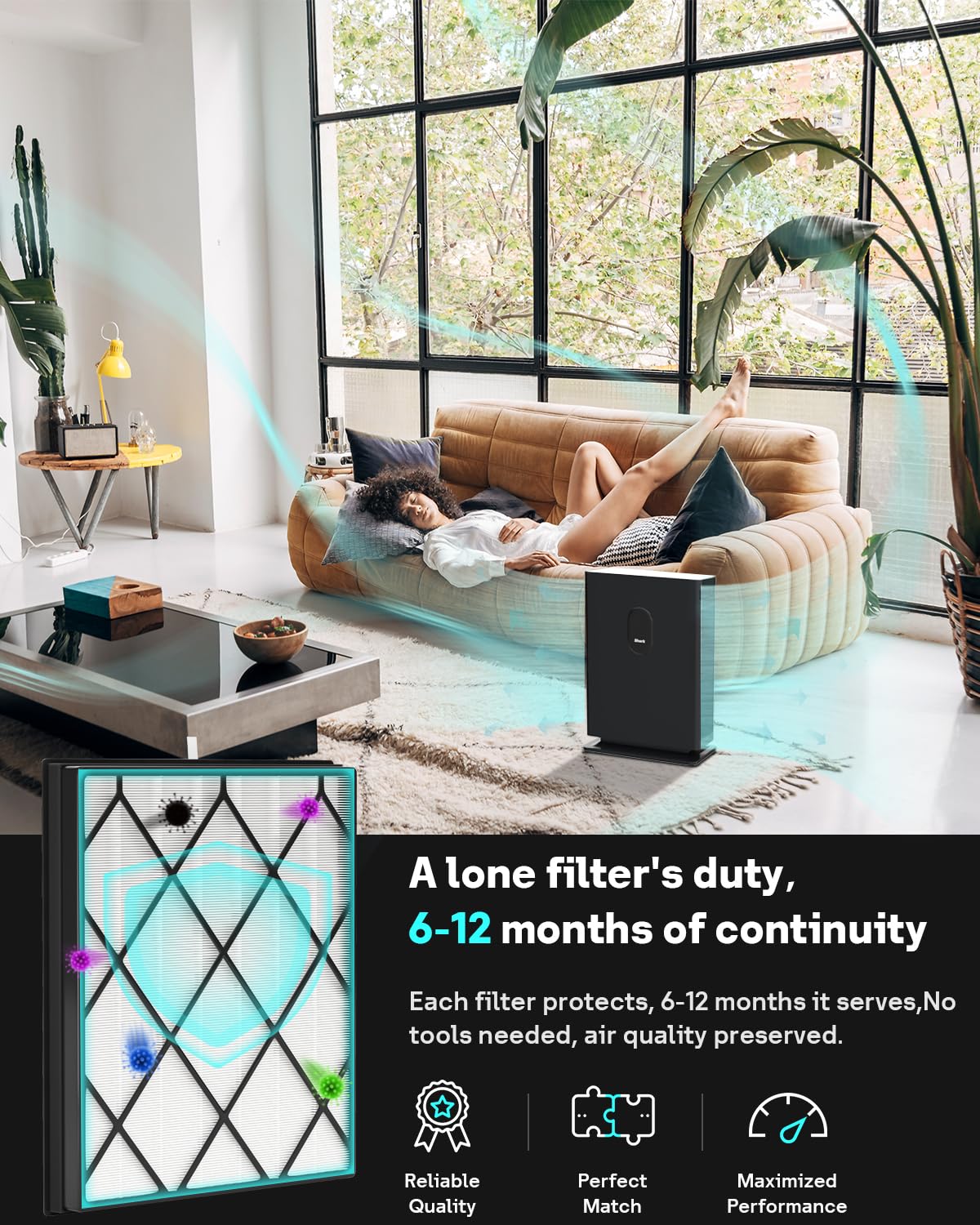 Leemone usage tips image for Shark Air Purifier 4 after replacement