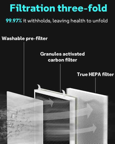 Leemone Vital 100 replacement filter compatible with VAVA purifiers for easy air refresh