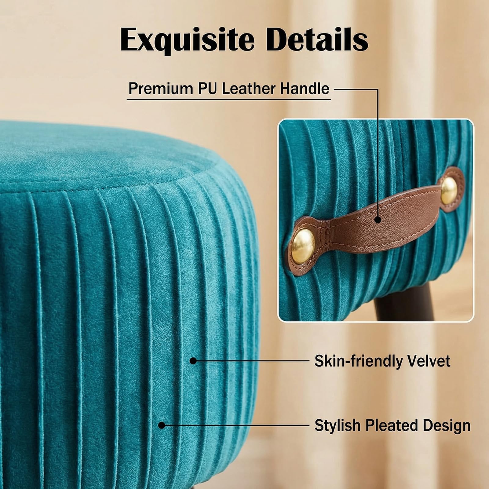 Leesingdo portable foot rest for living room enables easy movement.