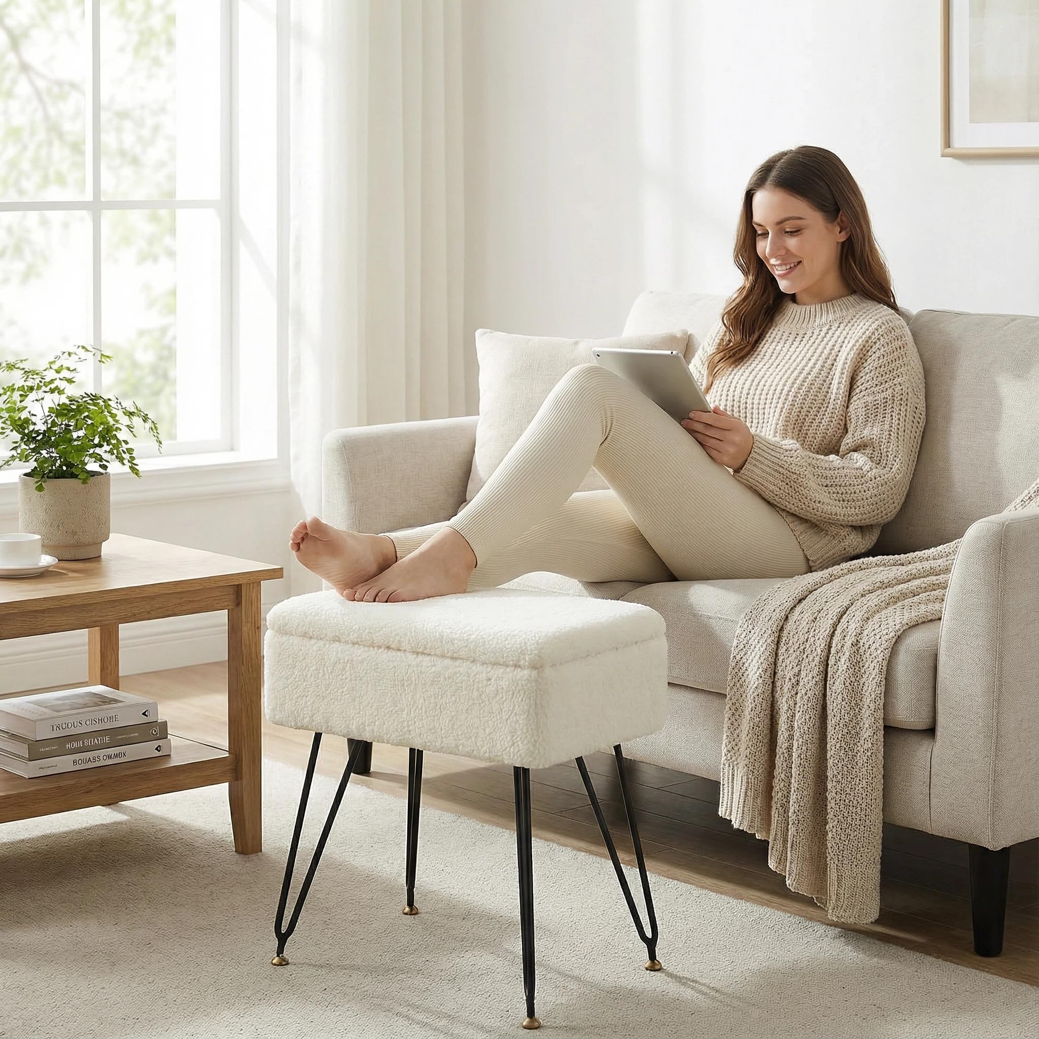 Leesingdo vanity stool features easy assembly for quick, hassle-free setup.
