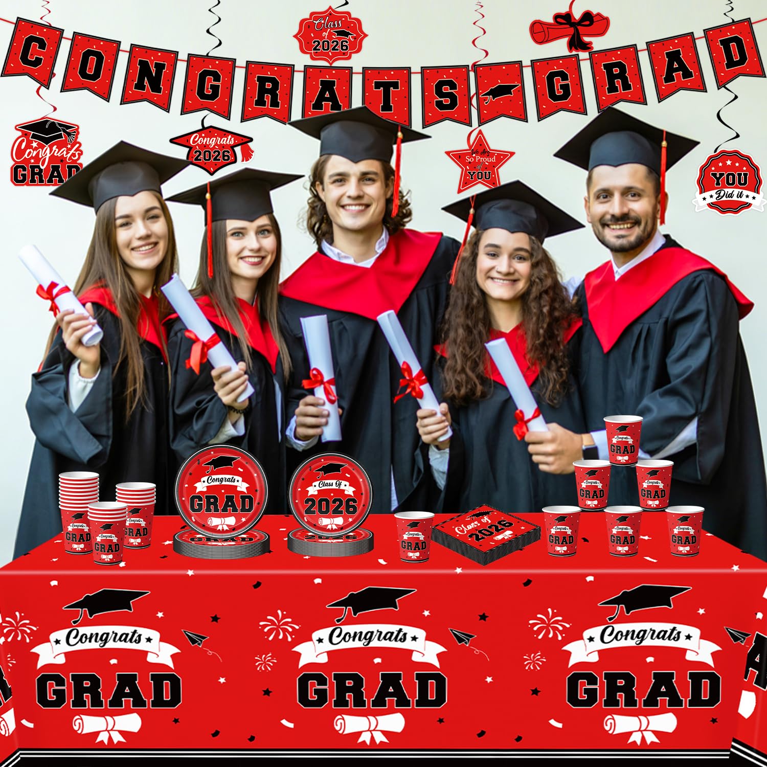 Leetous 7-inch graduation plates offer stylish dessert service and photo-friendly setup.