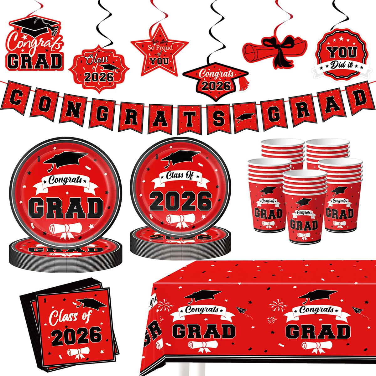 Leetous 9-inch graduation plates provide sturdy serving and easy cleanup.