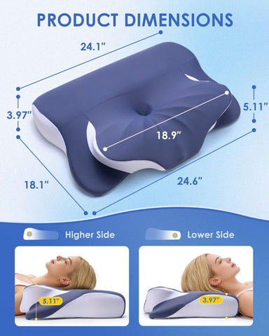 Leewjed pillow with adjustable loft for personalized firmness
