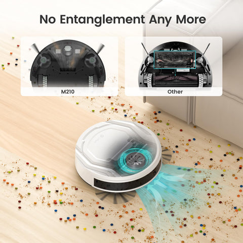 Lefant M210 app scheduling enables hands-free cleaning routines.