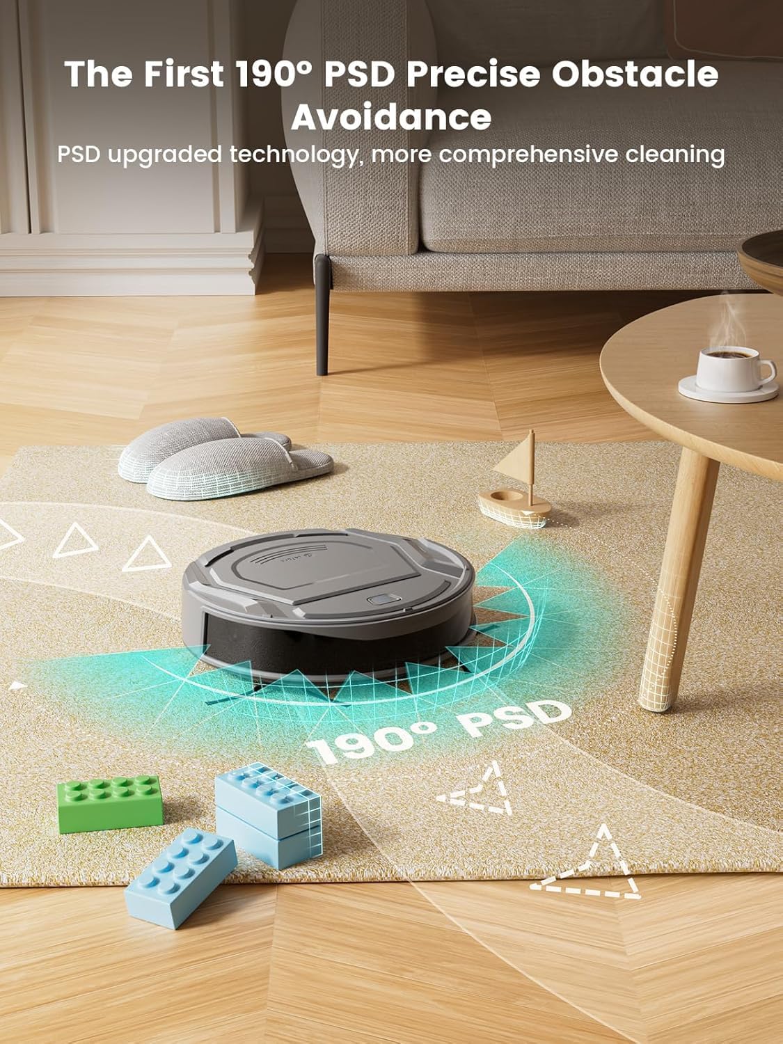 Lefant M210 low-noise operation keeps home peaceful during cleaning.