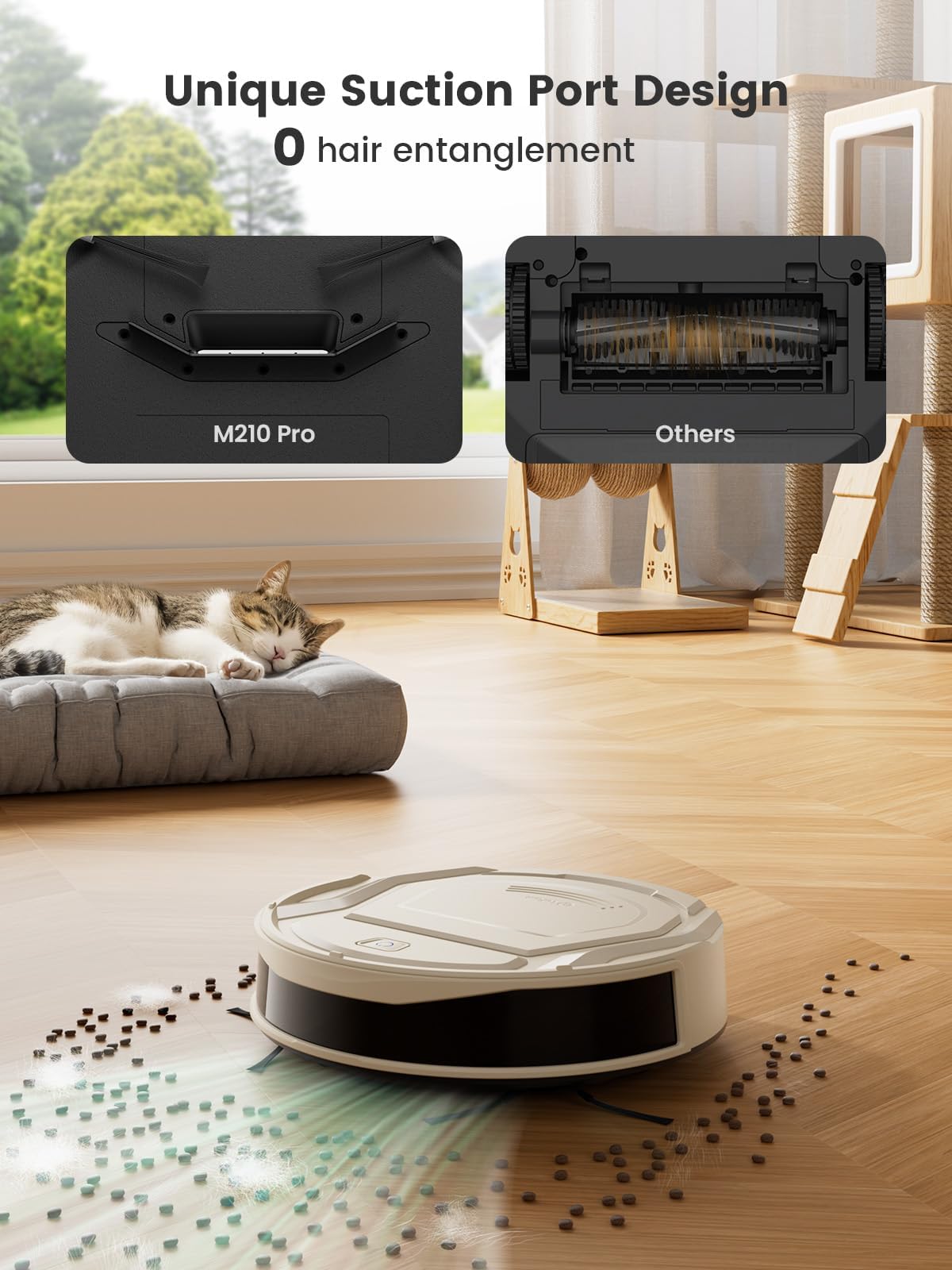 Lefant M210 Pro operates quietly while delivering thorough cleaning.