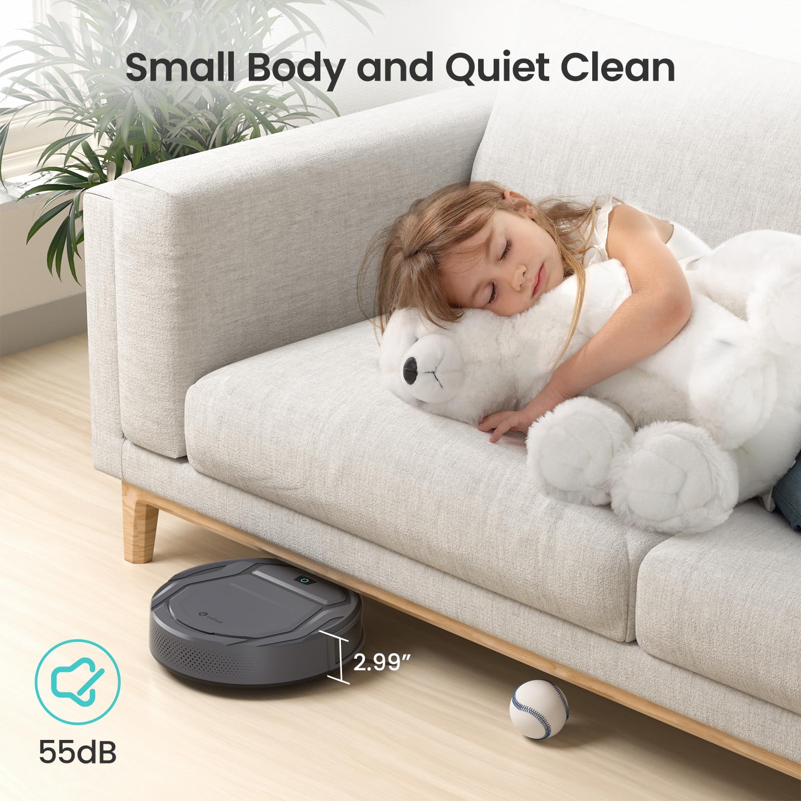 Lefant M210 Pro quiet operation suitable for daytime cleaning