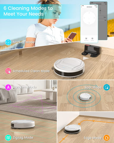 Lefant M210 Pro six cleaning modes adapt to any room.