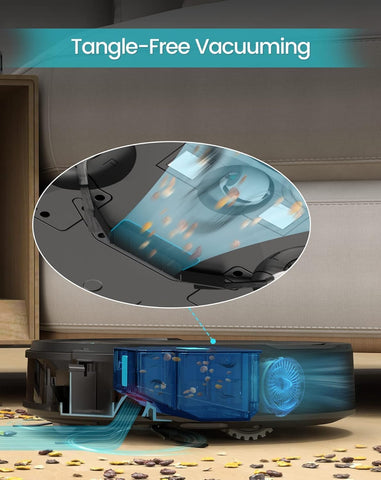 Lefant M210 strong suction and dual brushes tackle pet hair.