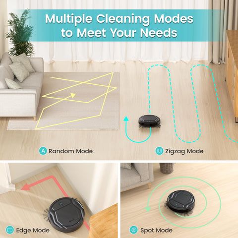 Lefant M210 navigates under furniture for thorough coverage.