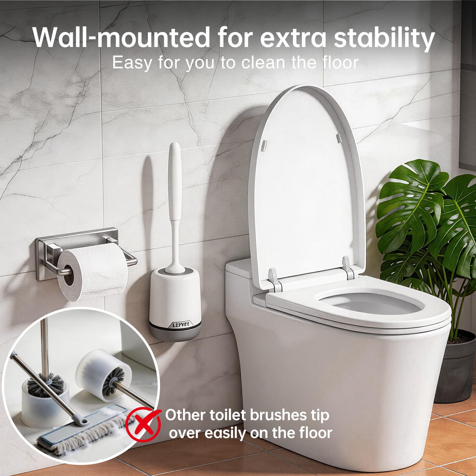 Lefree detachable base bathroom holder for easy drying