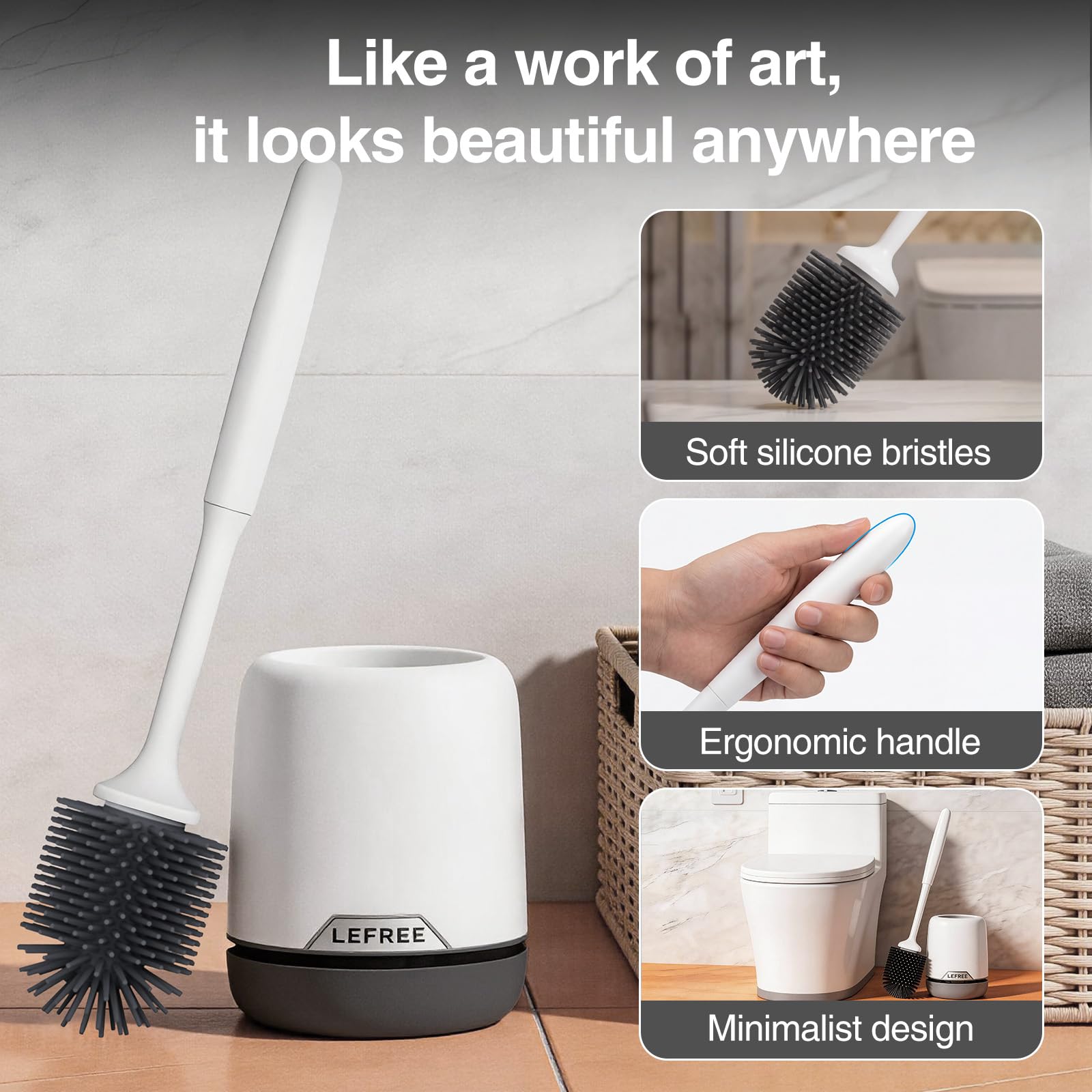 Lefree detachable base promotes air circulation and quick drying