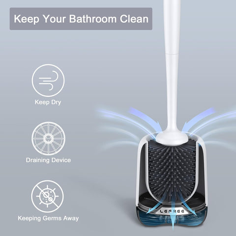 Detachable base design promotes drying and easy maintenance