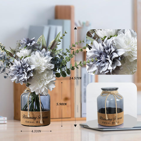 Leftover artificial flowers dining centerpiece elevates table decor for everyday meals.