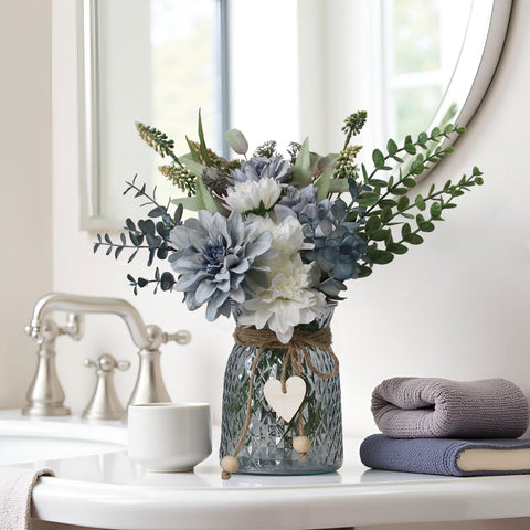 Leftover coffee table decor adds color without maintenance