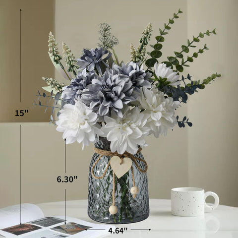 Leftover bouquet with eucalyptus stems showing lifelike texture and easy styling