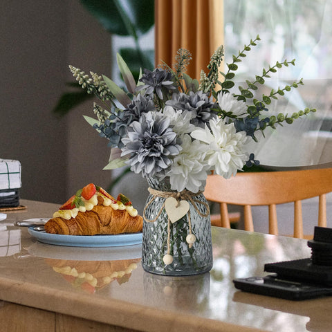 Leftover faux flowers stay vibrant with no fading