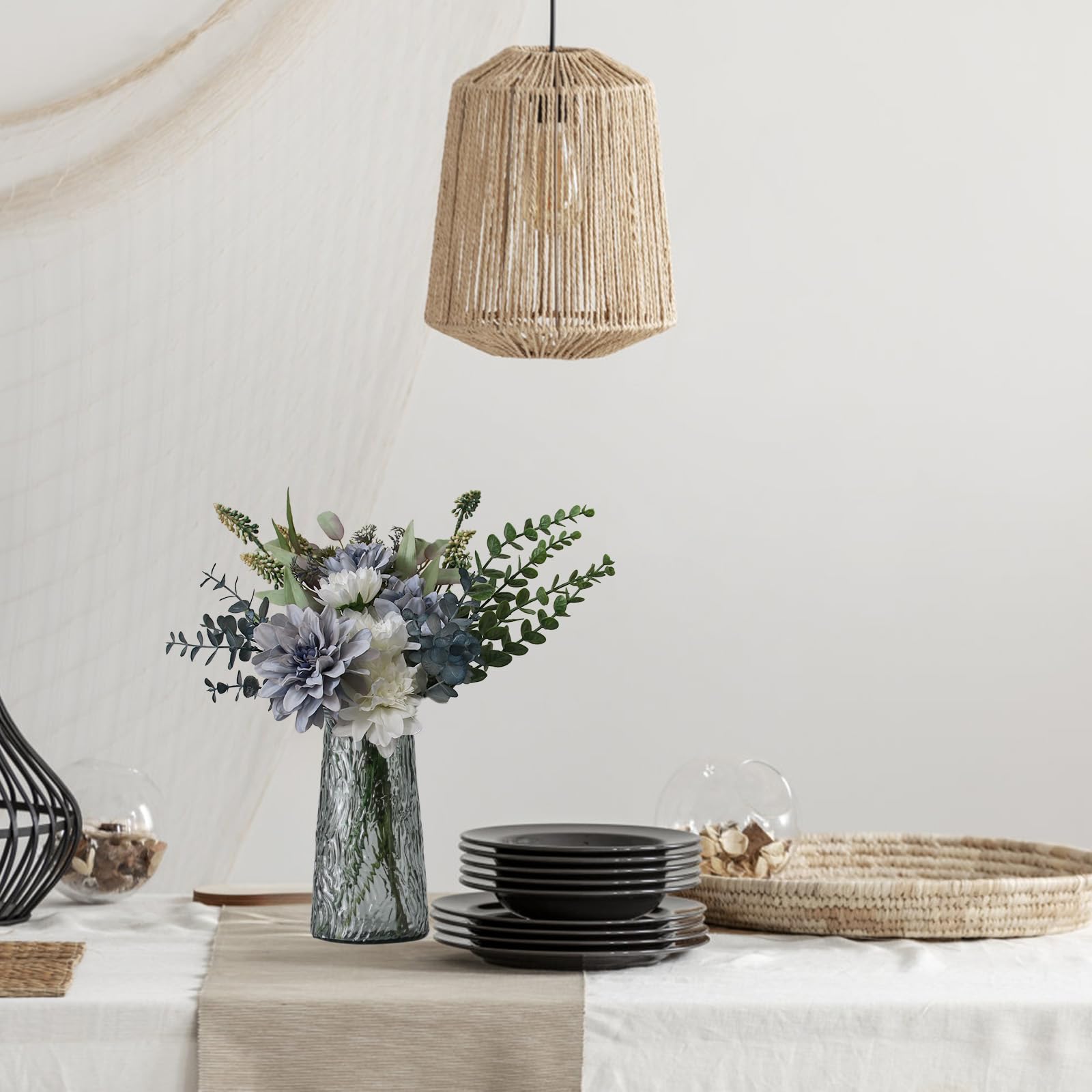 Leftover faux flowers living room decor enhances coffee table appeal