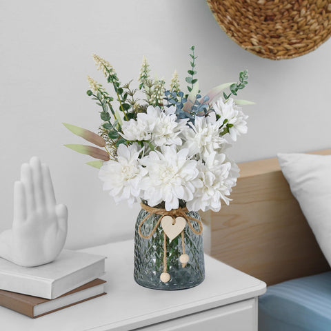Leftover faux flowers suitable for party or wedding decor and versatile centerpieces