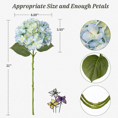 Leftover hydrangea shows 3D-printed detail for realistic texture.