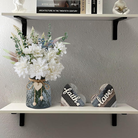 Leftover white artificial flowers showcase long-lasting color with effortless upkeep