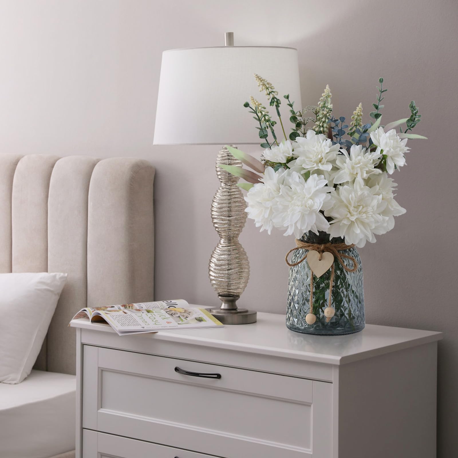 Leftover wooden flower holder with bottle-mouth fit ensures stable displays