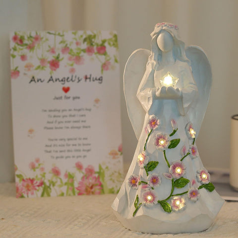 LEGIFO Guardian Angel figurine glows softly to light your bedside.
