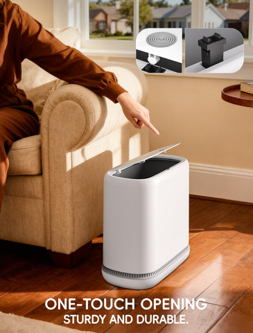 LEGUO dog-proof trash bin keeps pets out of trash effectively.