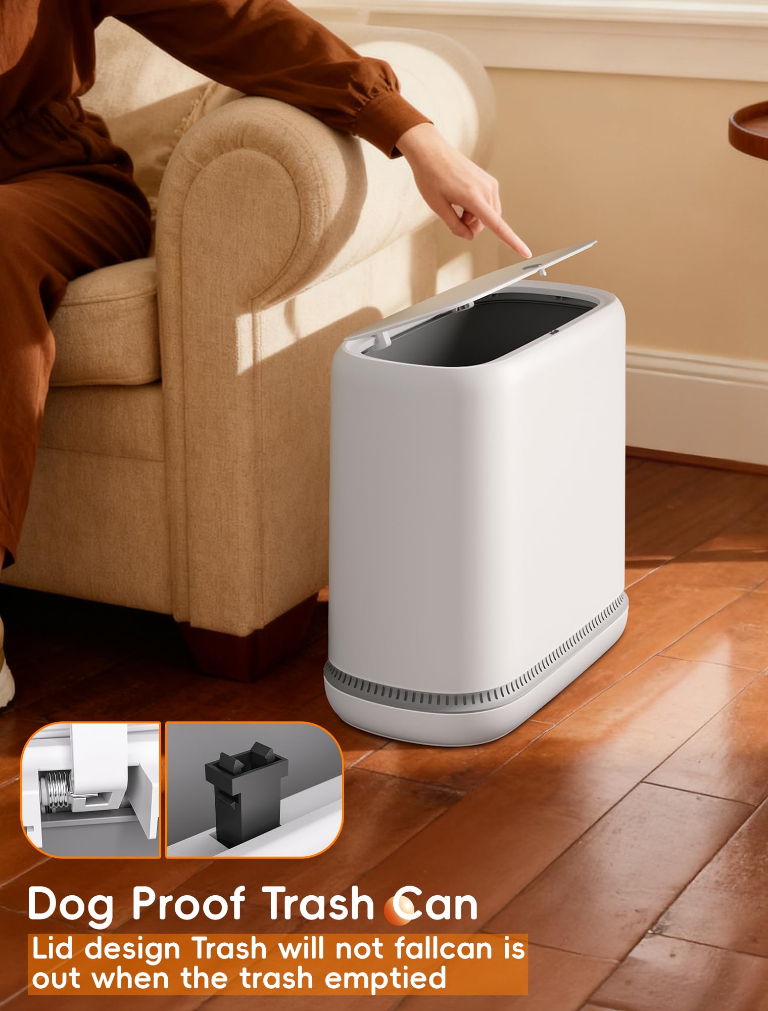 LEGUO dog-proof waste bin helps keep pets out of trash
