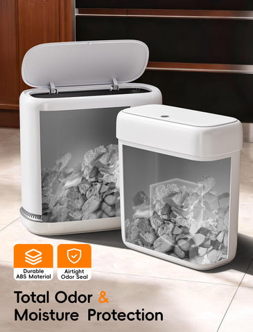 LEGUO trash can with lid provides odor control in compact spaces
