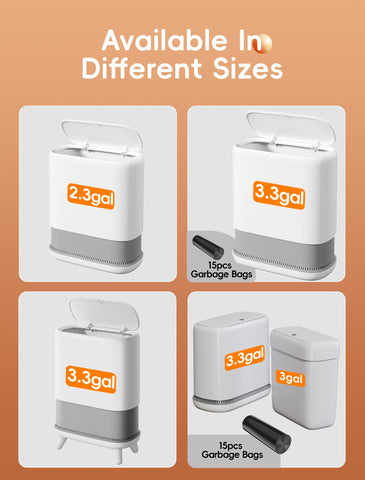 LEGUO sleek modern trash can enhances bathroom aesthetics