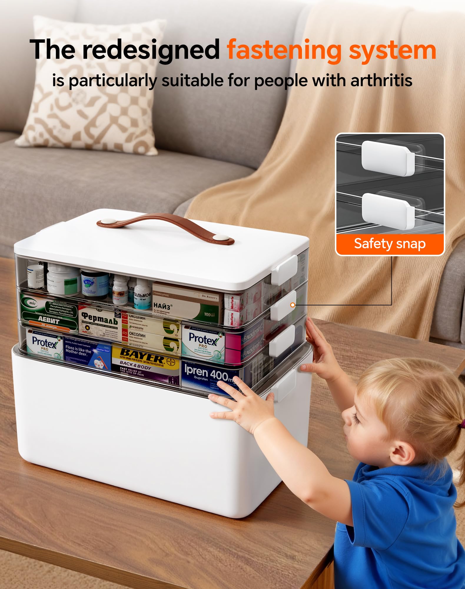 LEGUO weekly pill organizer helps with daily dosing and organization
