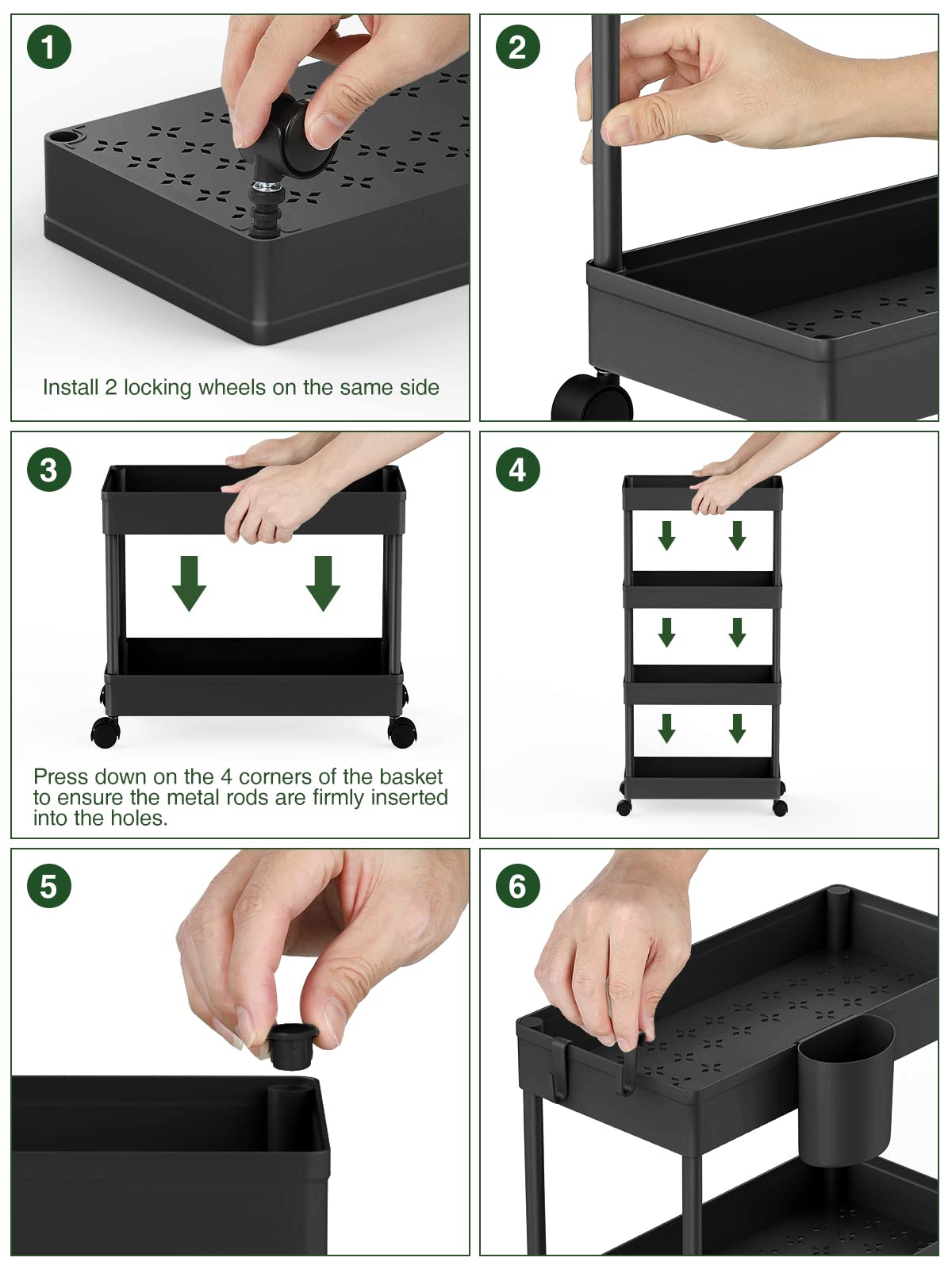 LEHOM Narrow-space cart for daily use and flexibility.