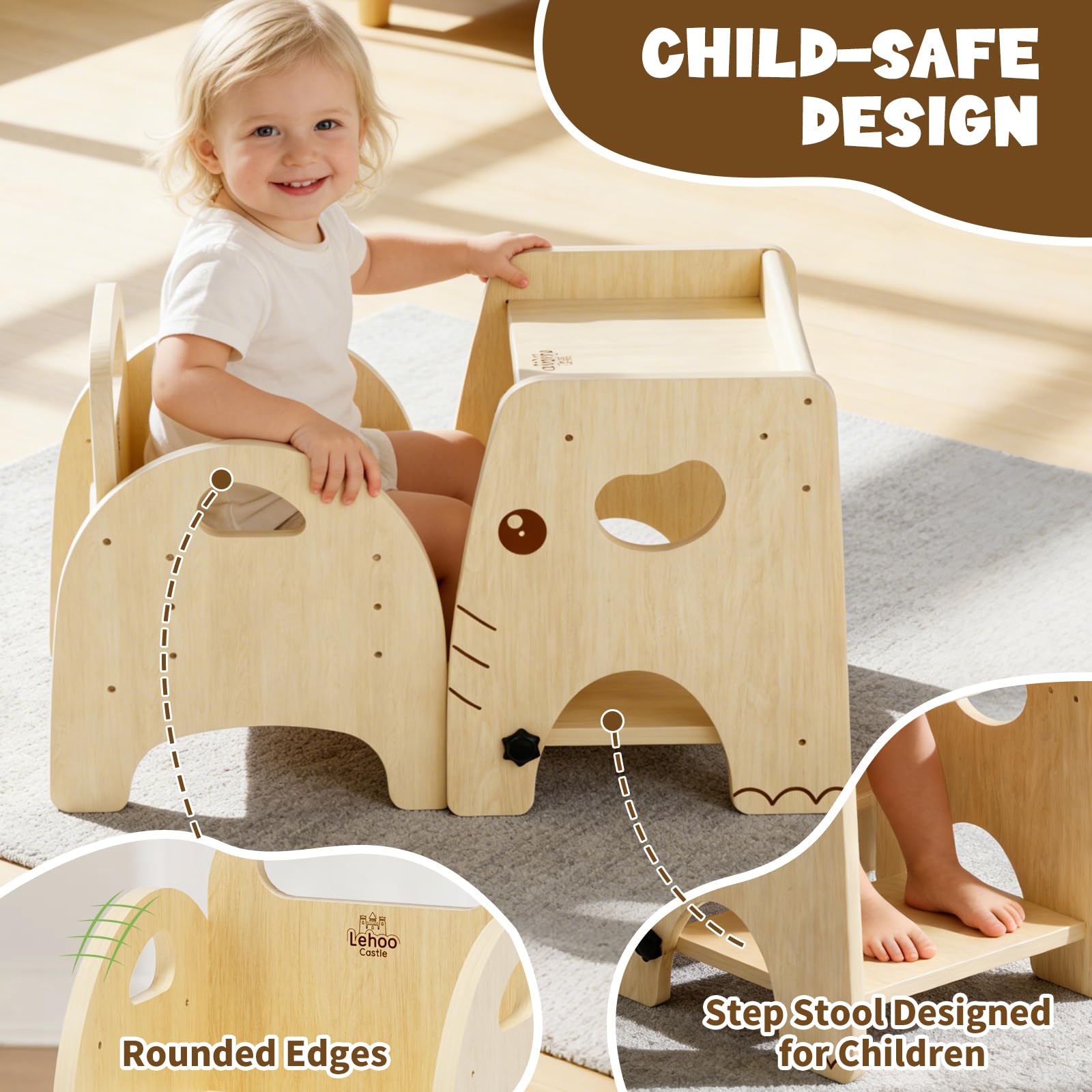 Lehoo Castle table and chair prioritize ergonomic, child-friendly seating.