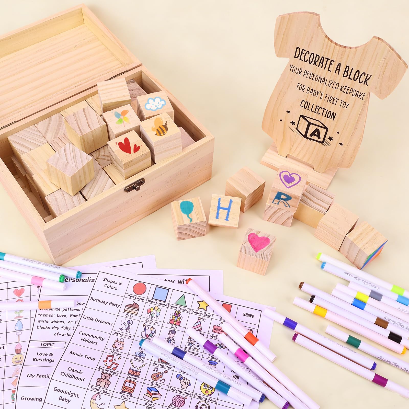 LEIFEOSH acrylic markers write vibrant designs on wood