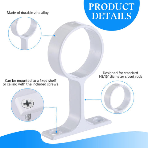 LEIFIDE bracket center-to-center measurement ensures precise fit for 1-5/16 inch rods